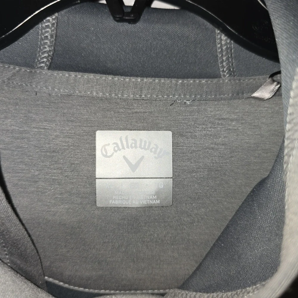 Callaway Quiet Shade HTR Swing Tech Golf Hoodie Large XL Pullover UPF 50‎ Gray